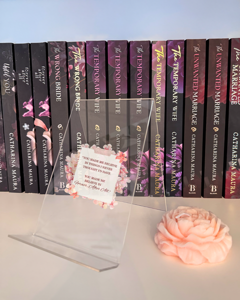 "Forever After All" Clear book stand by CATHARINA MAURA® (ships from Hong Kong)