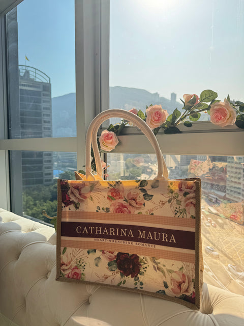 Roses with Romance Tote - Large Size (Shipped from the US)